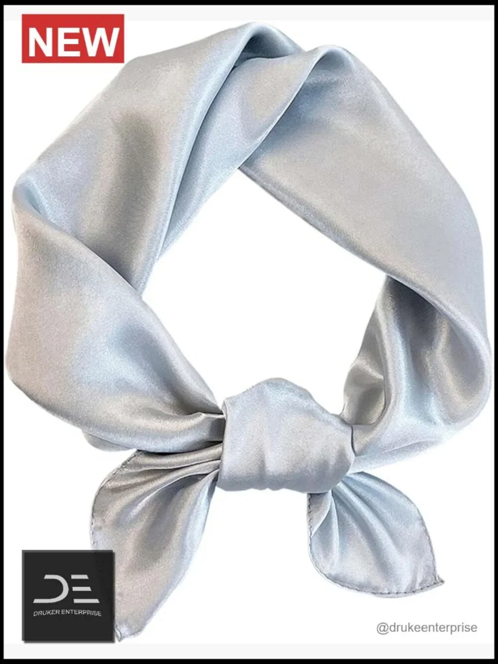 Satin Square Scarf Fashion Scarf Hair Ribbon Headband Handbag Purse Accessory